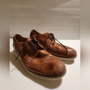 Cole Haan Mens Original Grand Brown Leather Wingtip Oxford Shoes Size US 9.5 M